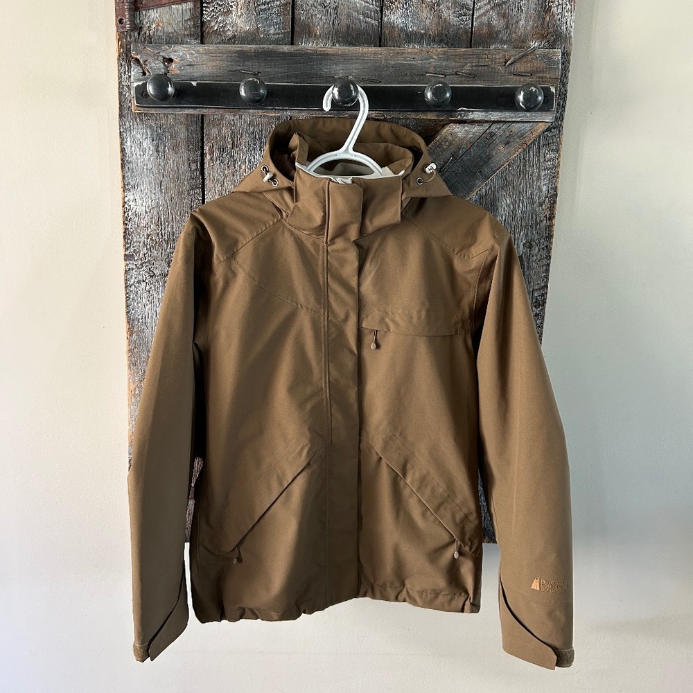 Women's Mountain Equipment Co-Op Full Zipper Jacket w/Hood Taupe